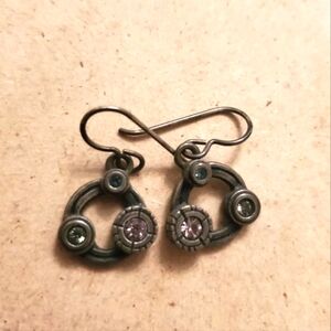 Patricia Locke Earrings with Gem Accents